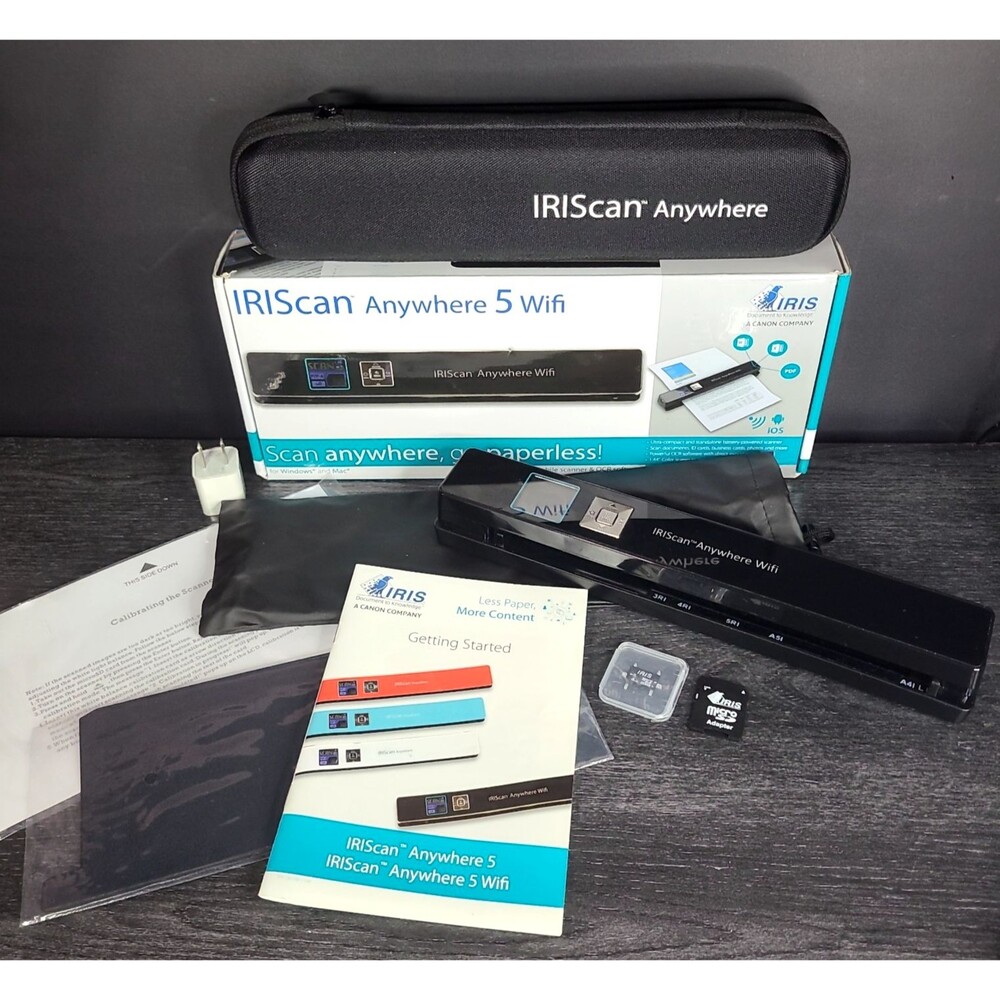 IRIScan Anywhere 5 WiFi Document Portable Scanner Mobile Color ✅- Refurbished